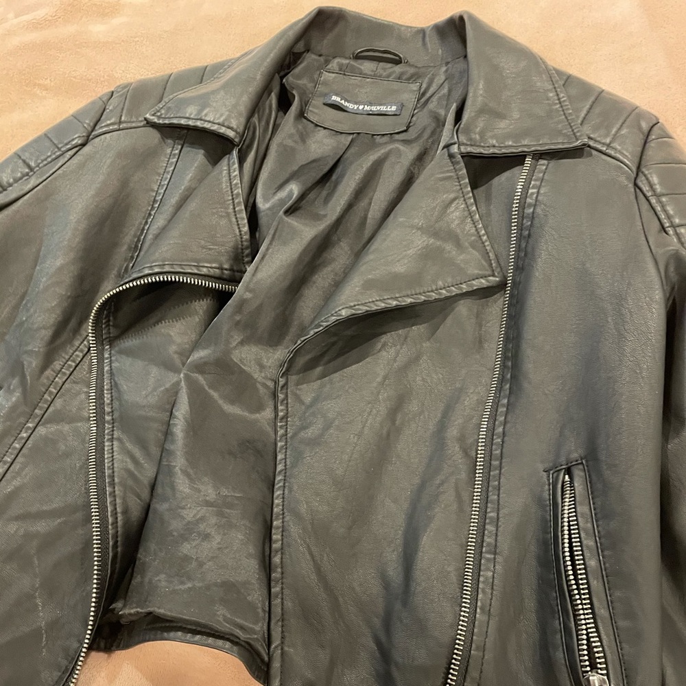 Brandy Melville faux leather jacket